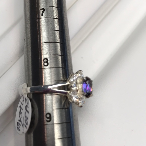 STERLING SILVER GENUINE MYSTIC TOPAZ SIZE - Picture 8 of 8